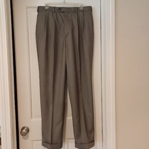Natural Issue, Men's gray, pleated dress pants, W34, L32